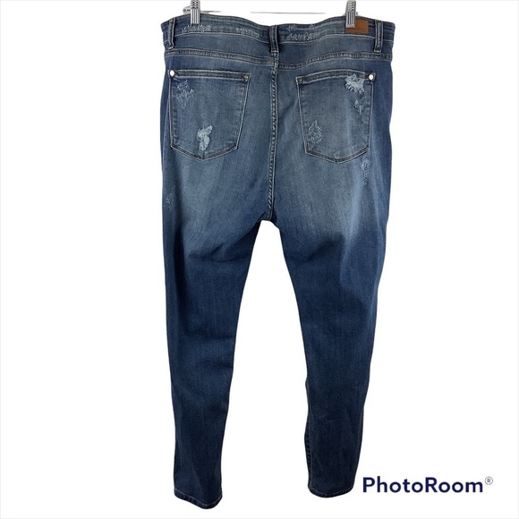 Judy Blue Leopard Patch Mid Rise Skinny Fit Jeans Size 3XL - Picture 2 of 4